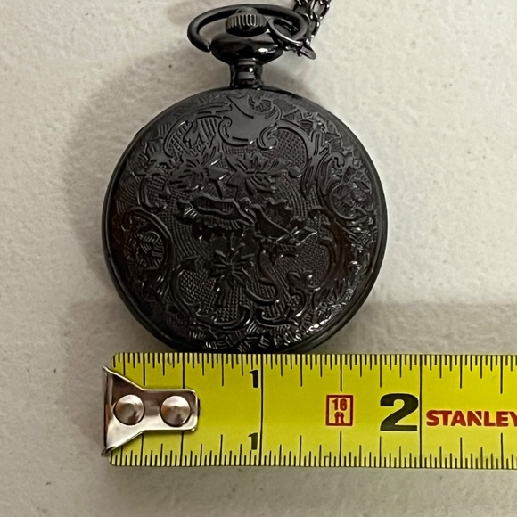 Spiderman Pocket Watch Black Peter Parker Spidey Spider man - Picture 5 of 6